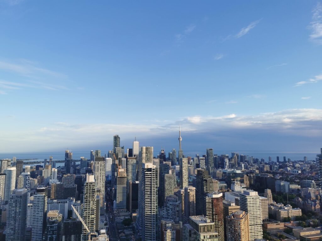 Vue aérienne de Toronto