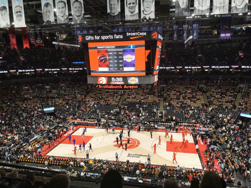 Terrain de basketball, Scotiabank Arena, Toronto, Canada