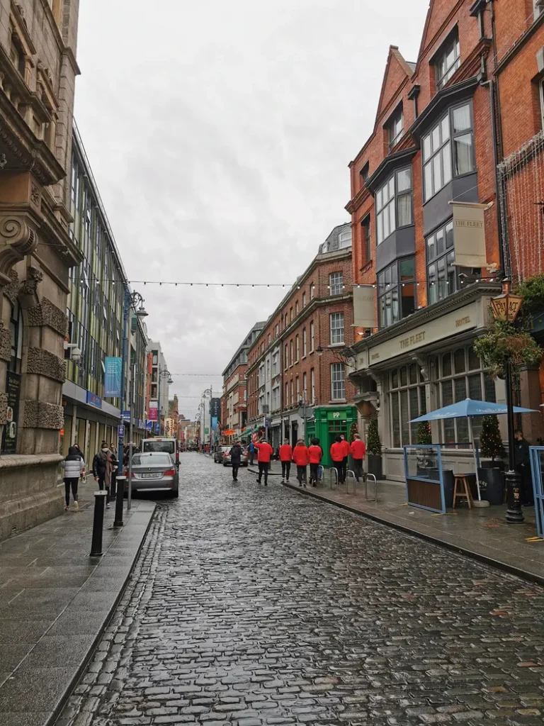 Rue pavées de Dublin