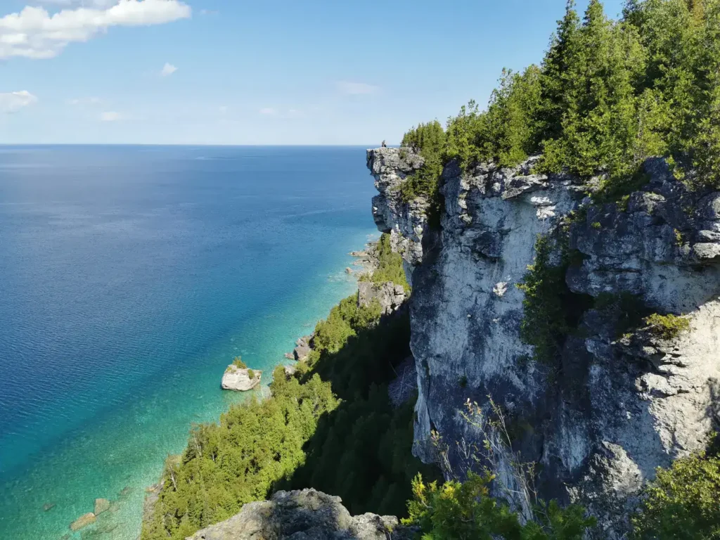 falaise surplombant la baie géorgienne