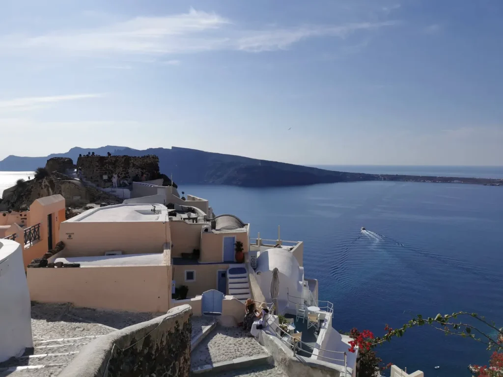 Ruelles pavées d'Oia