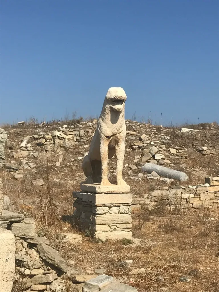 Statue d'un lion, Delos, Grèce