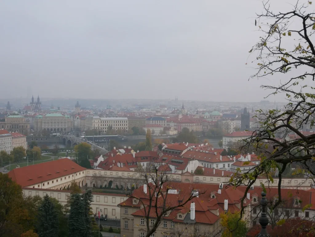 Vue Panoramique sur Prague depuis le Château de Prague