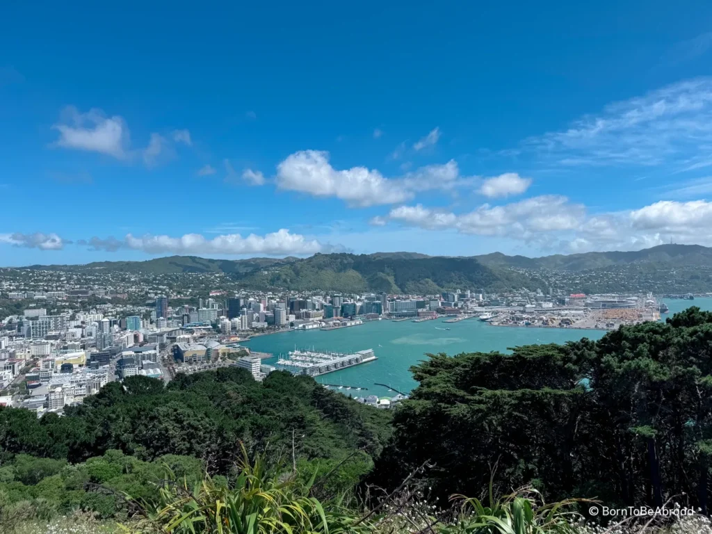 Vue panoramique sur Wellington et sa baie