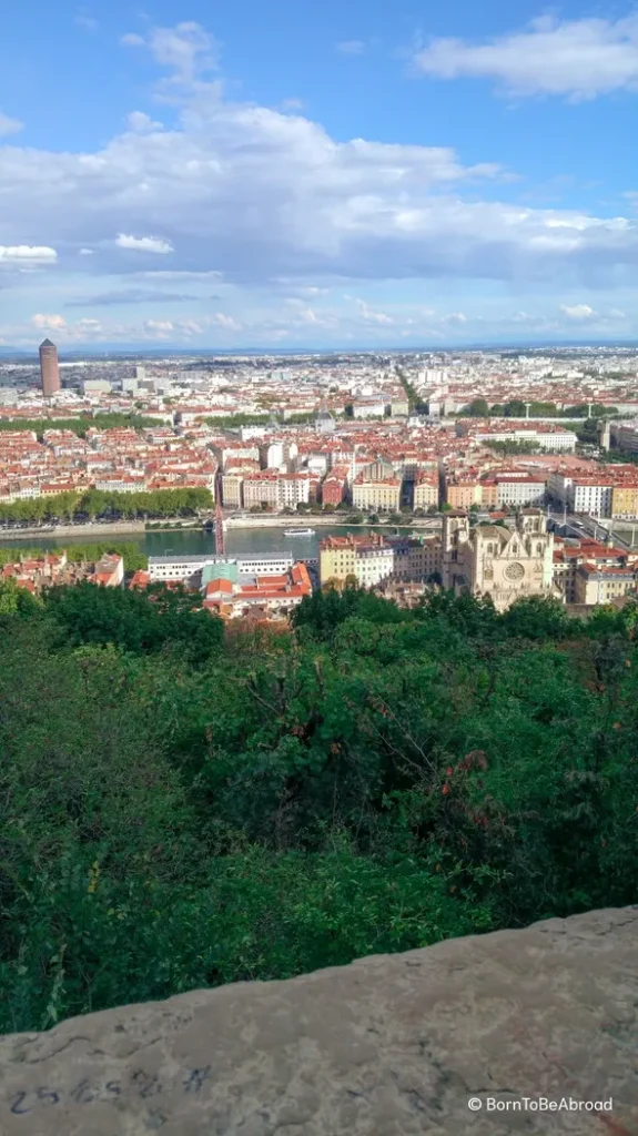 Vue en hauteur de Lyon