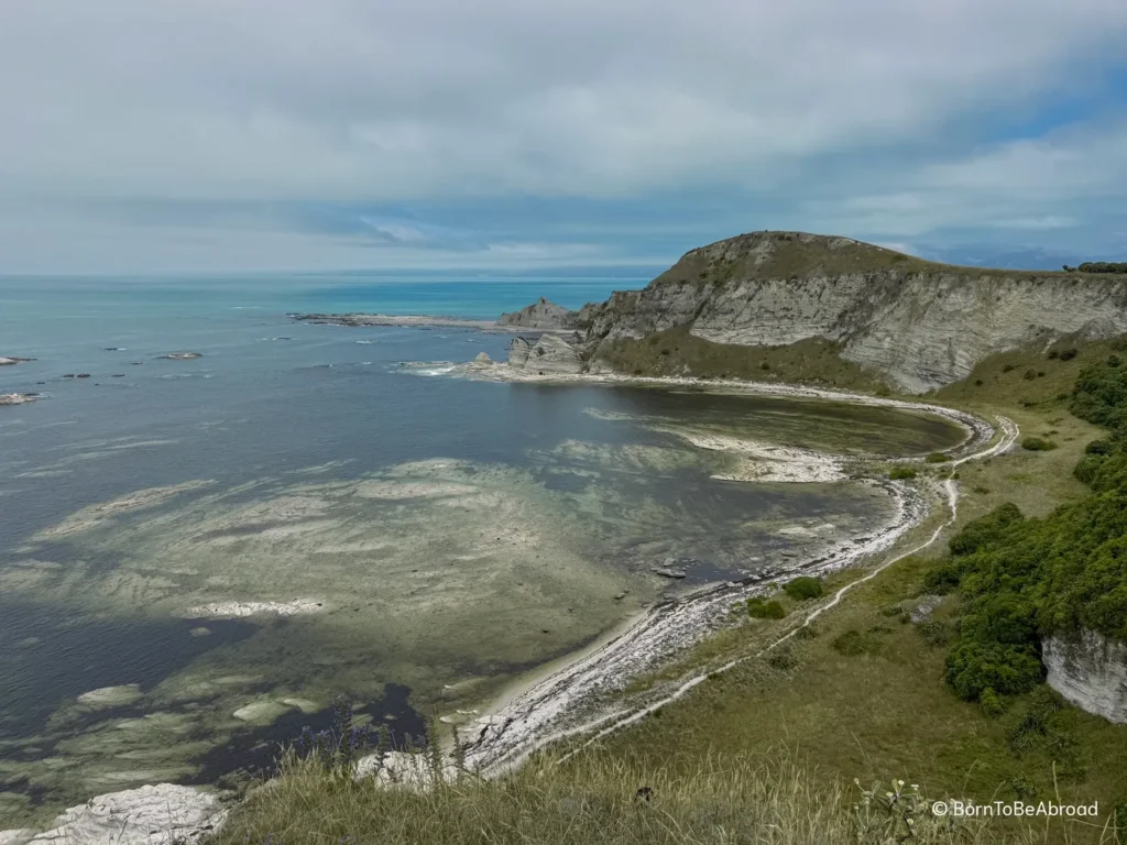 Vue en hauteur sur la péninsule de Kaikoura