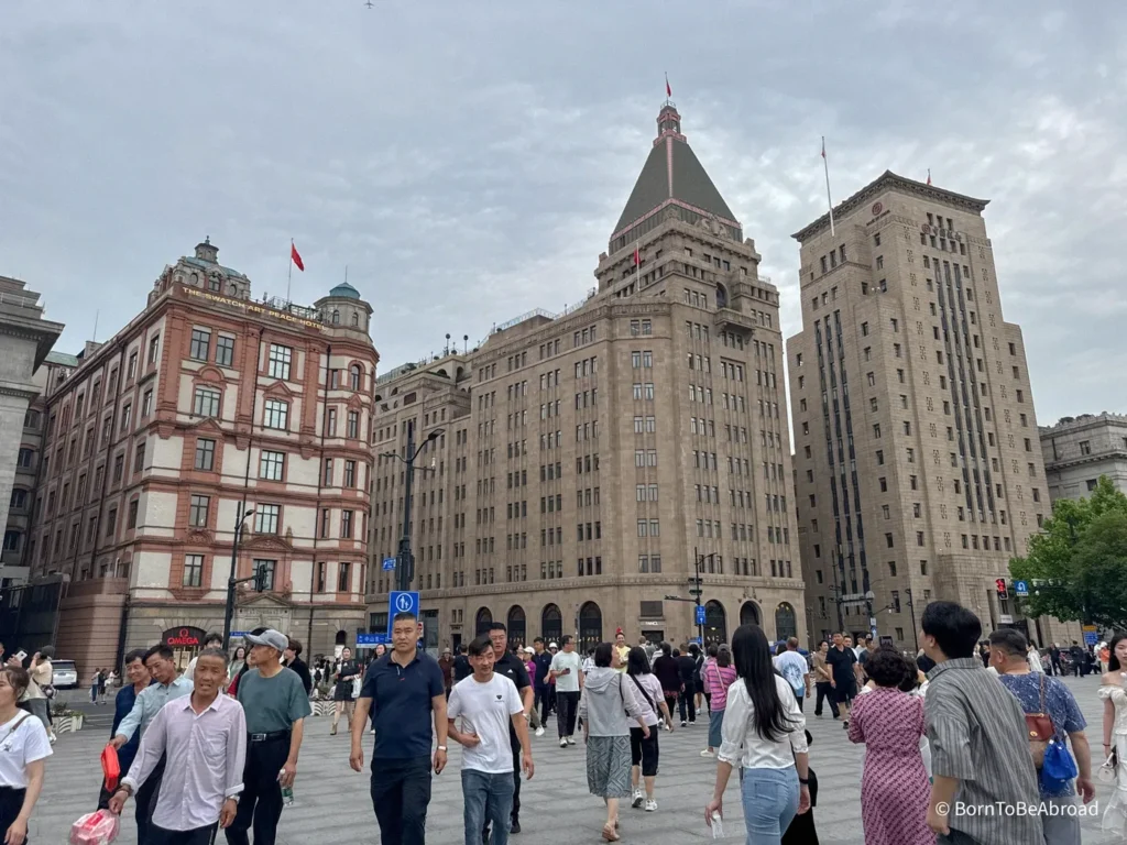 Bâtiment d'architecture européenne du quartier du Bund à Shanghai