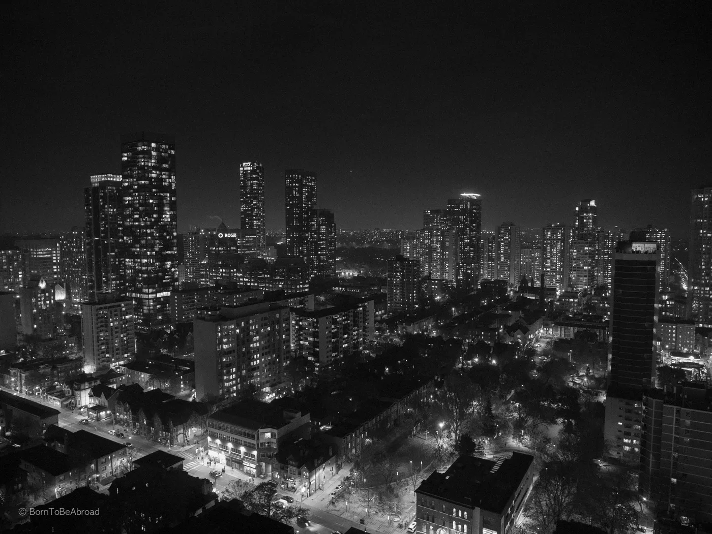 Vue aérienne de Toronto