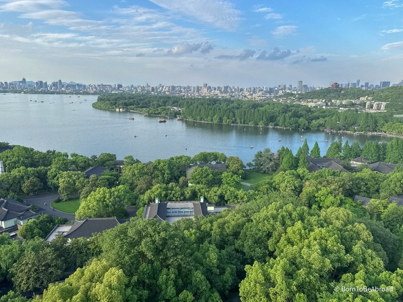 Vue panoramique sur la ville de Hangzhou, Chine