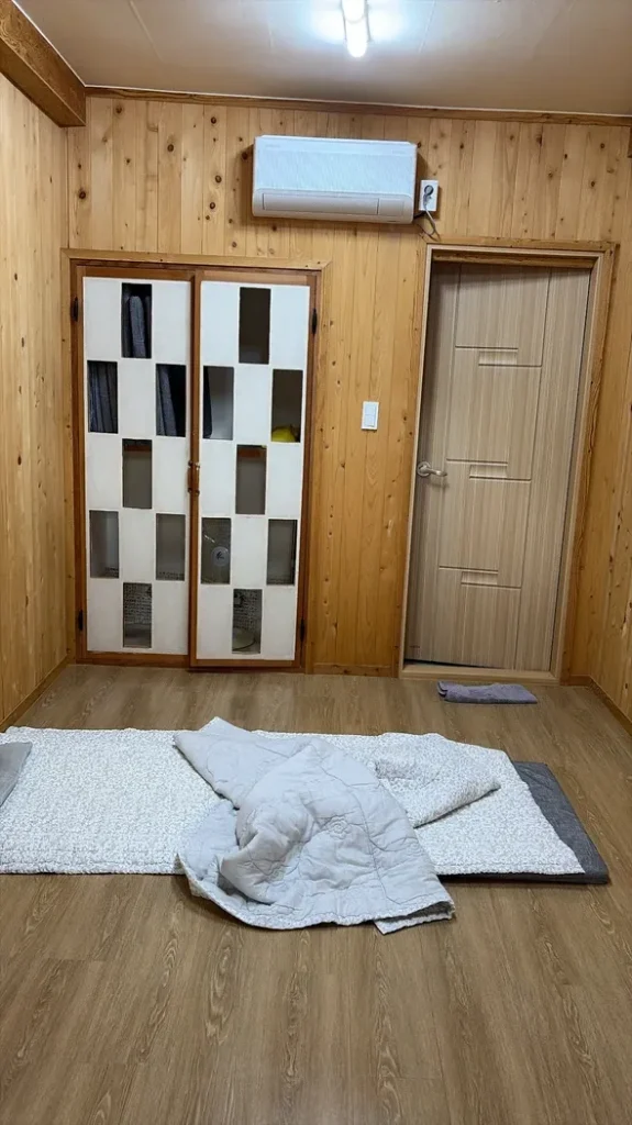 Chambre du templestay Magoska en Corée du Sud